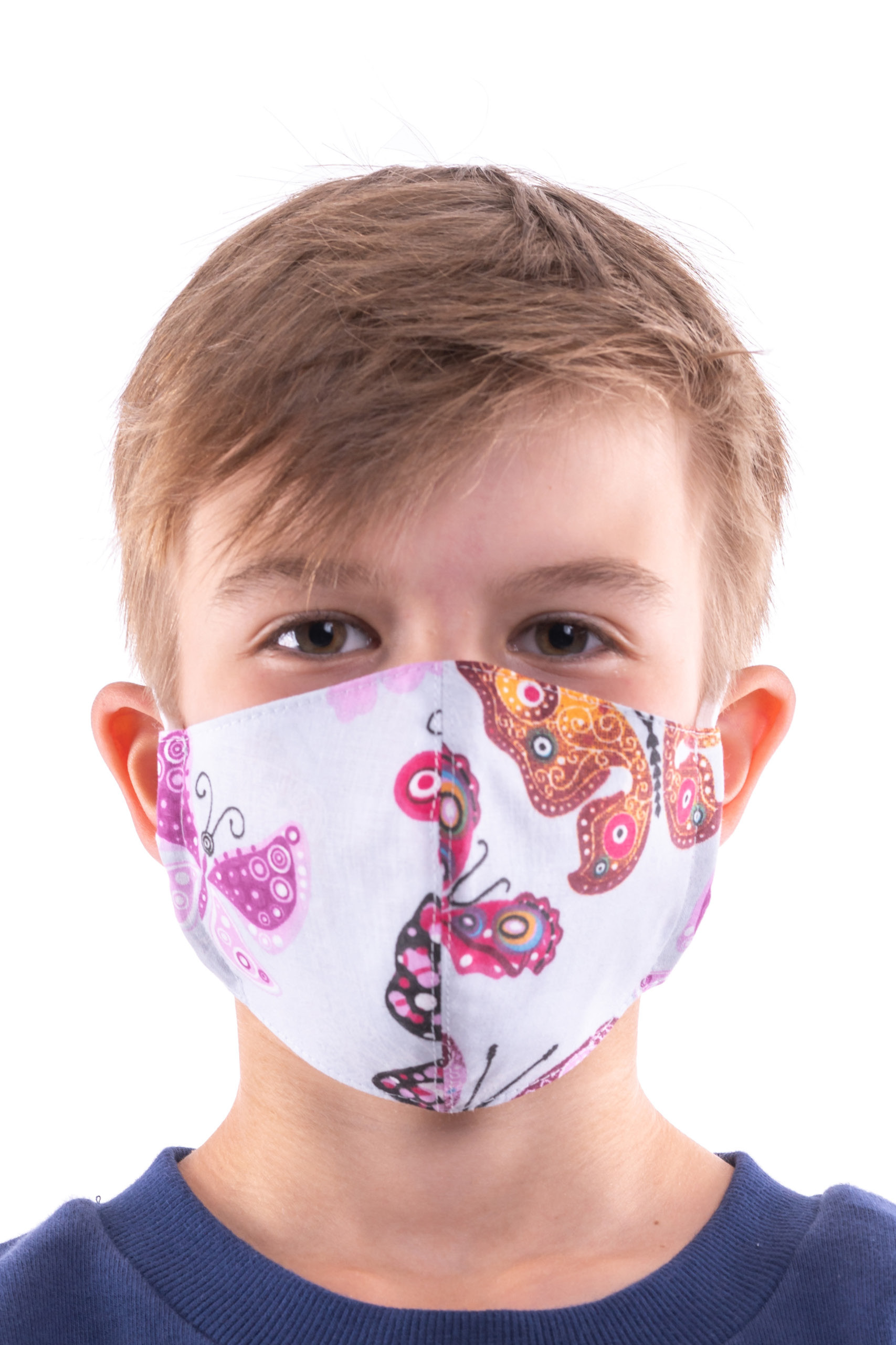 Detská dvojvrstvová ochranná maska MOTÝĽ