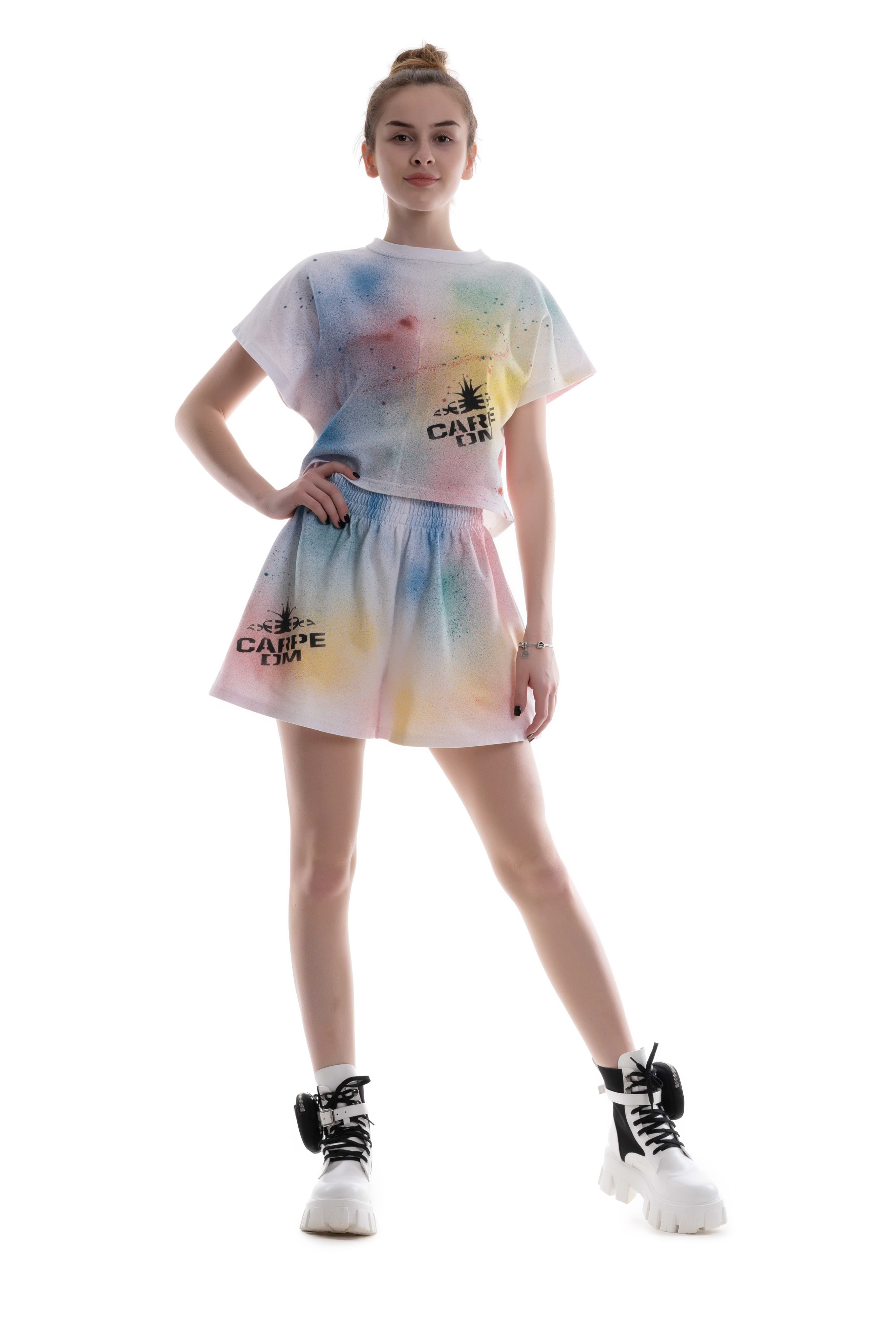 Dámske šortky WHITE COOL SHORT COLOUR